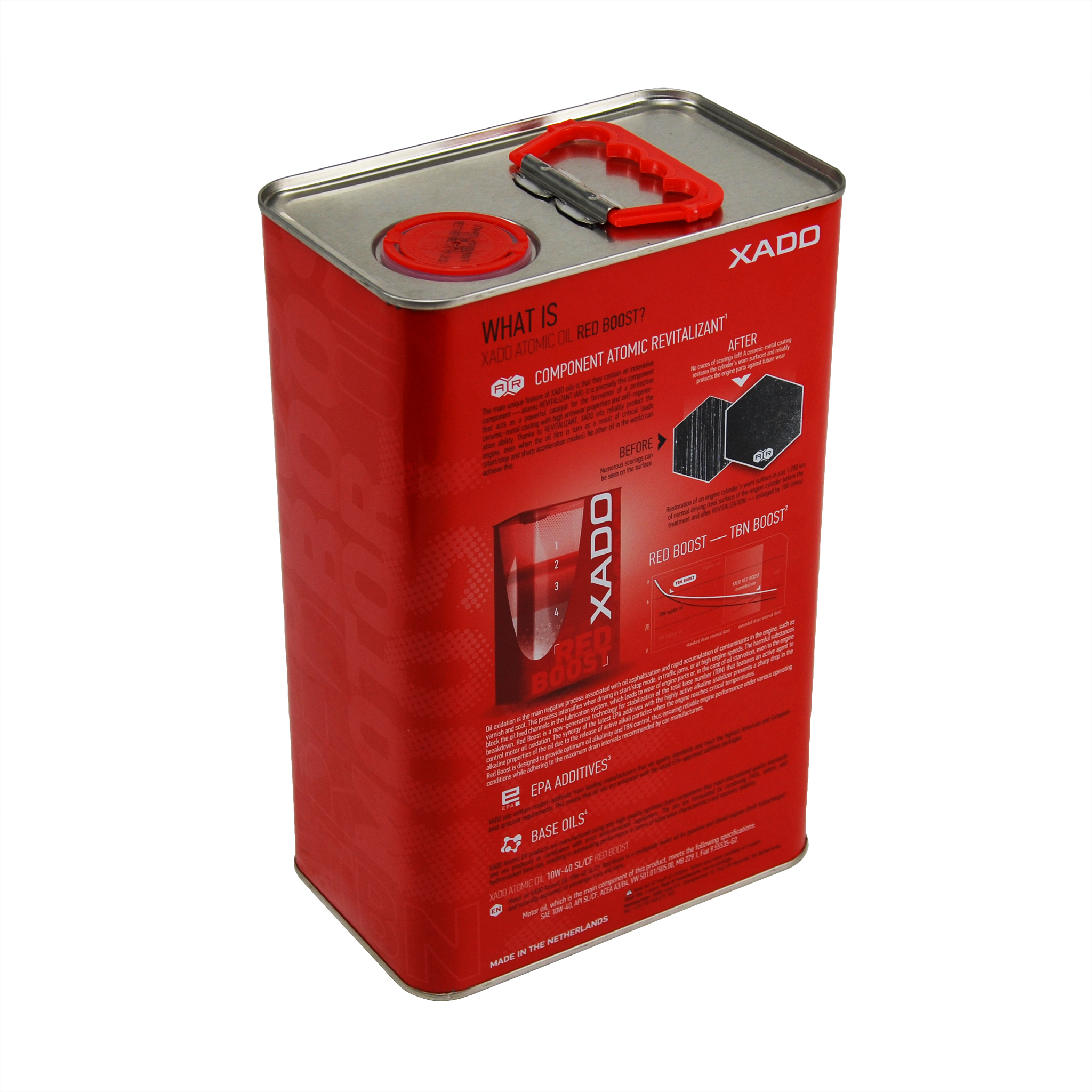 Масло моторное 10W-40 4л Atomic OIL SL/CF Хадо 