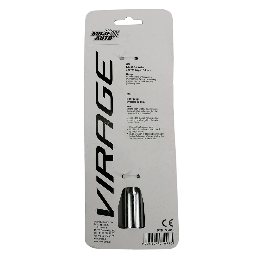 Ключ свечной c карданом 16 мм Virage