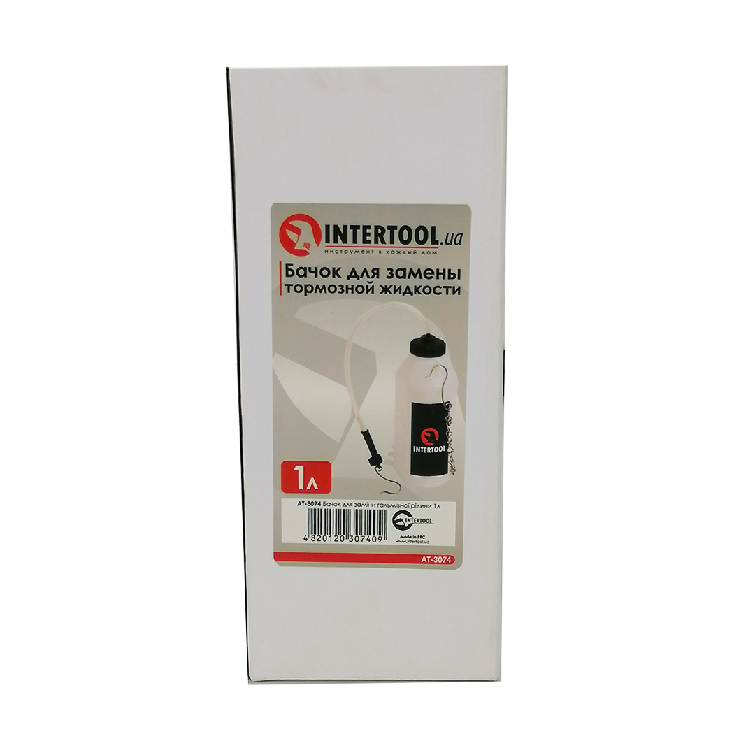 Бачок для заміни гальмівної рідини 1л Intertool