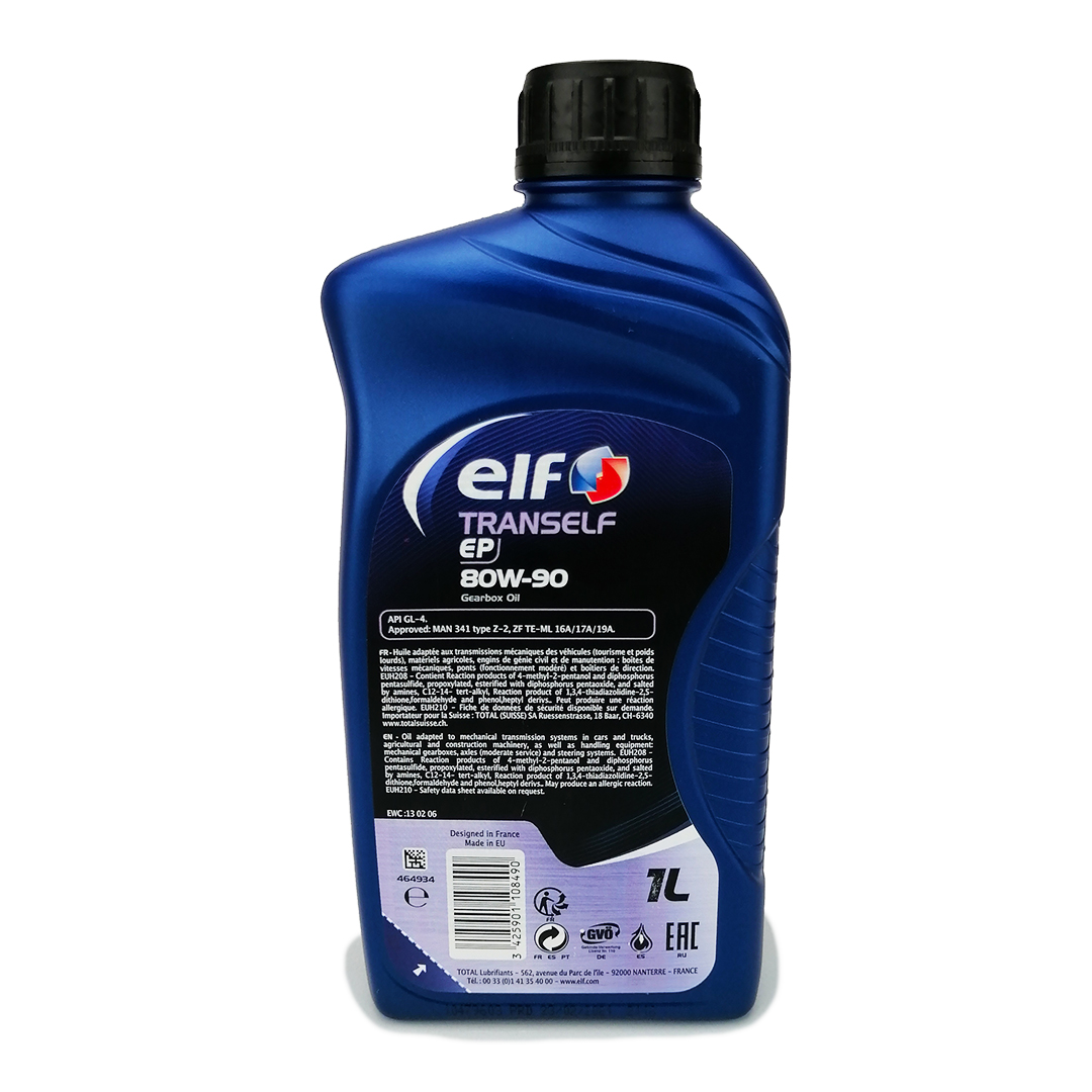 Масло трансмиссионное 80W-90 1л GL-4 Tranself EP ELF