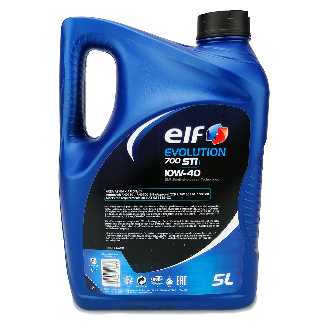 Масло моторное 10W-40 5л Evolution 700 STI ELF