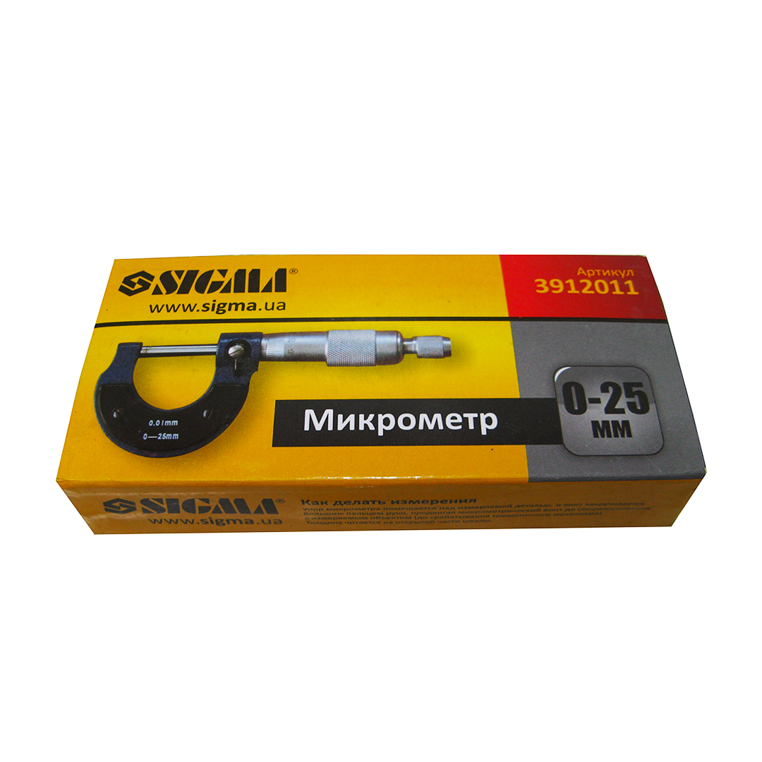 Микрометр 0-25 мм Sigma