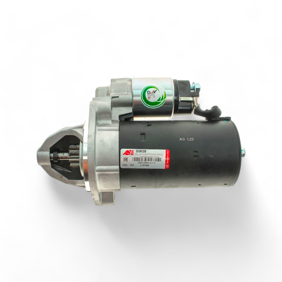 Стартер Volkswagen Jetta IV, Mercedes Sprinter, Vito 2,0 кВт 10 зубів AS