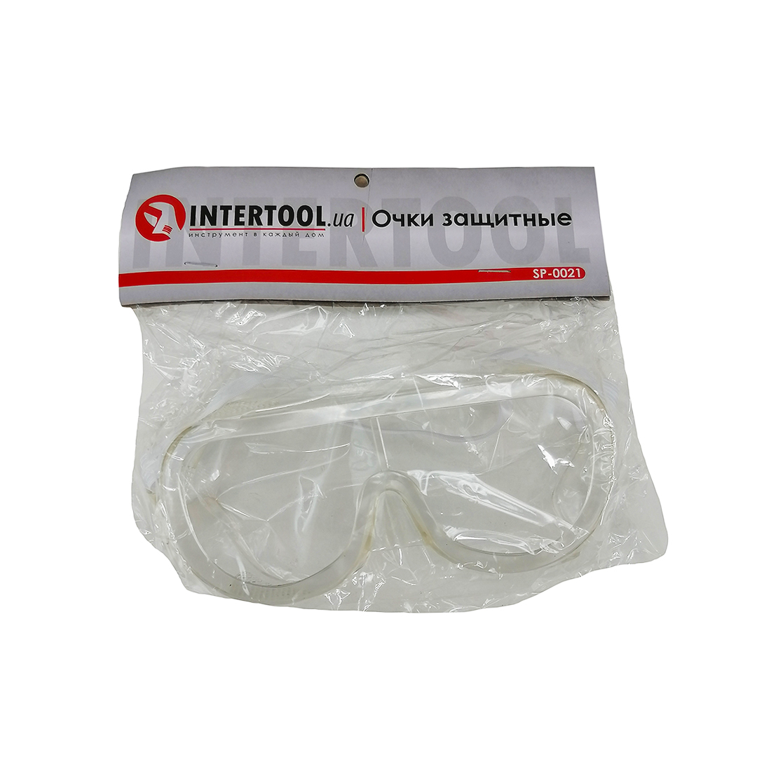 Очки защитные прозрачное стекло Intertool