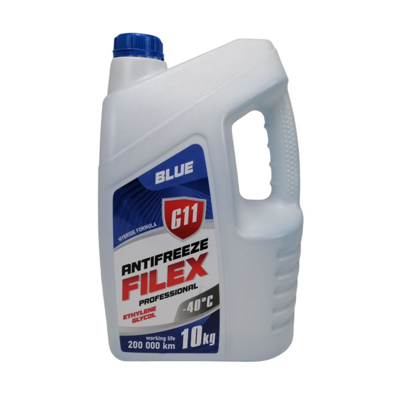 Тосол антифриз (охолоджуюча рідина) 10л синій -40 G-11 Filex