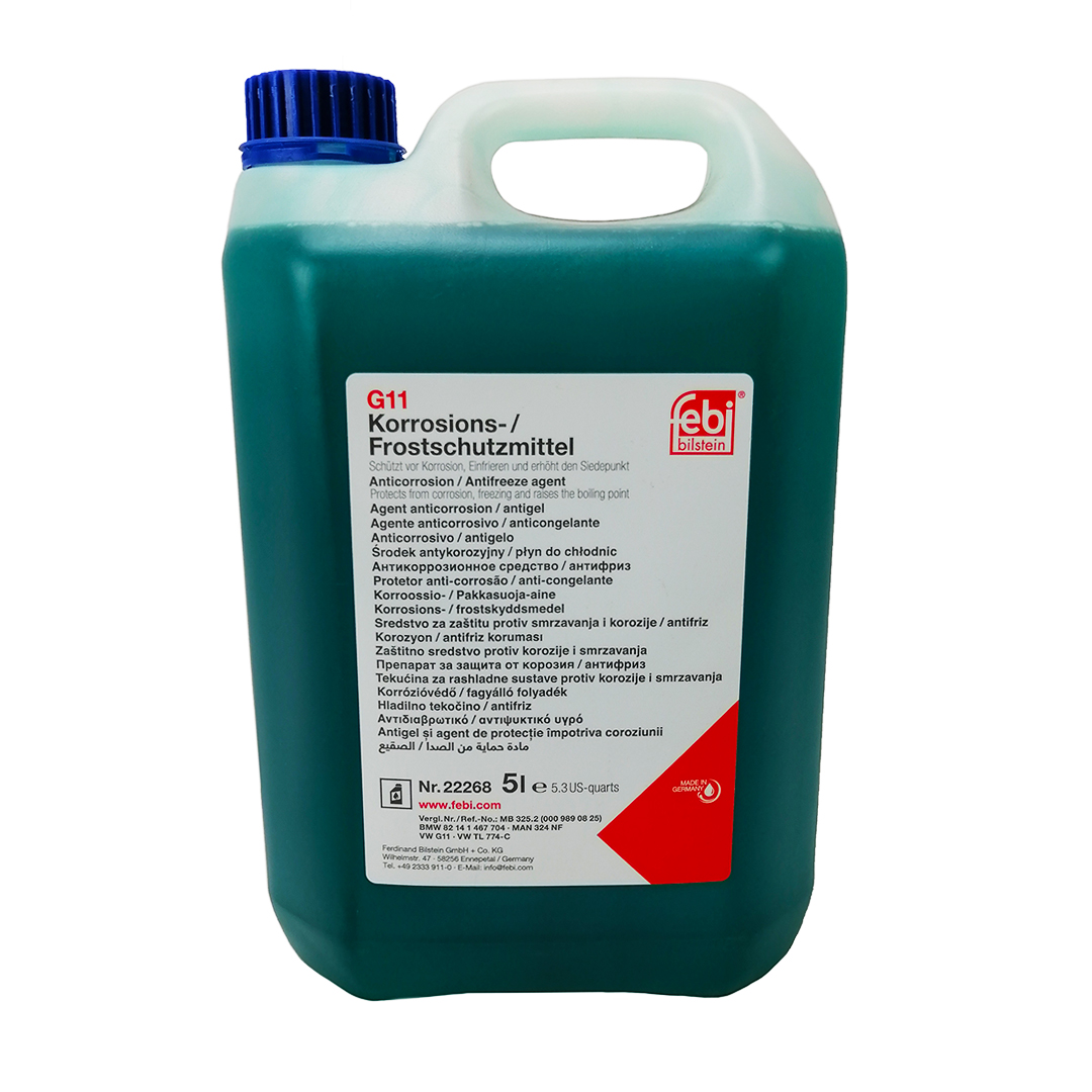 Тосол антифриз (охлаждающая жидкость) 5л синий -80 G-11 (концентрат) Febi