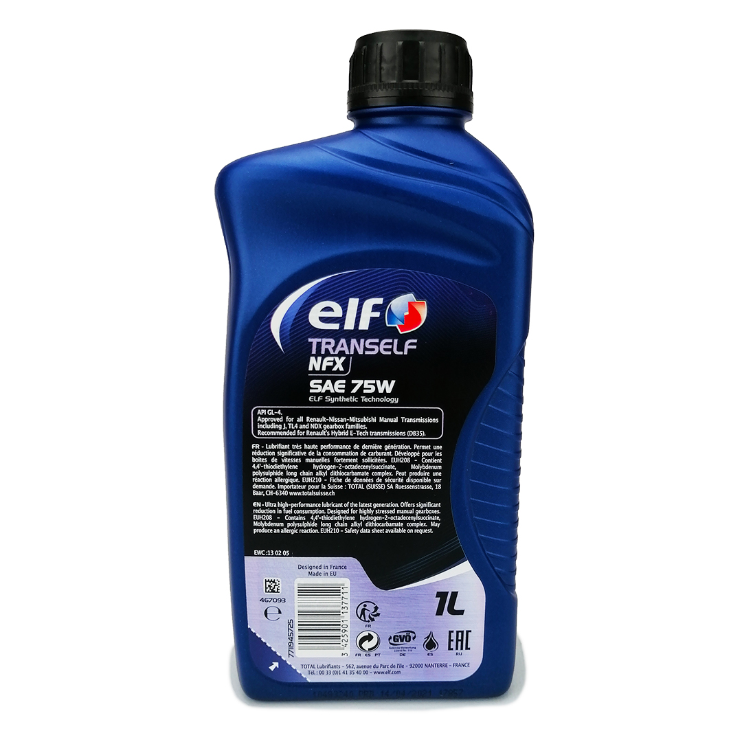 Масло трансмиссионное 75W-80 1л GL-4 Tranself NFХ ELF