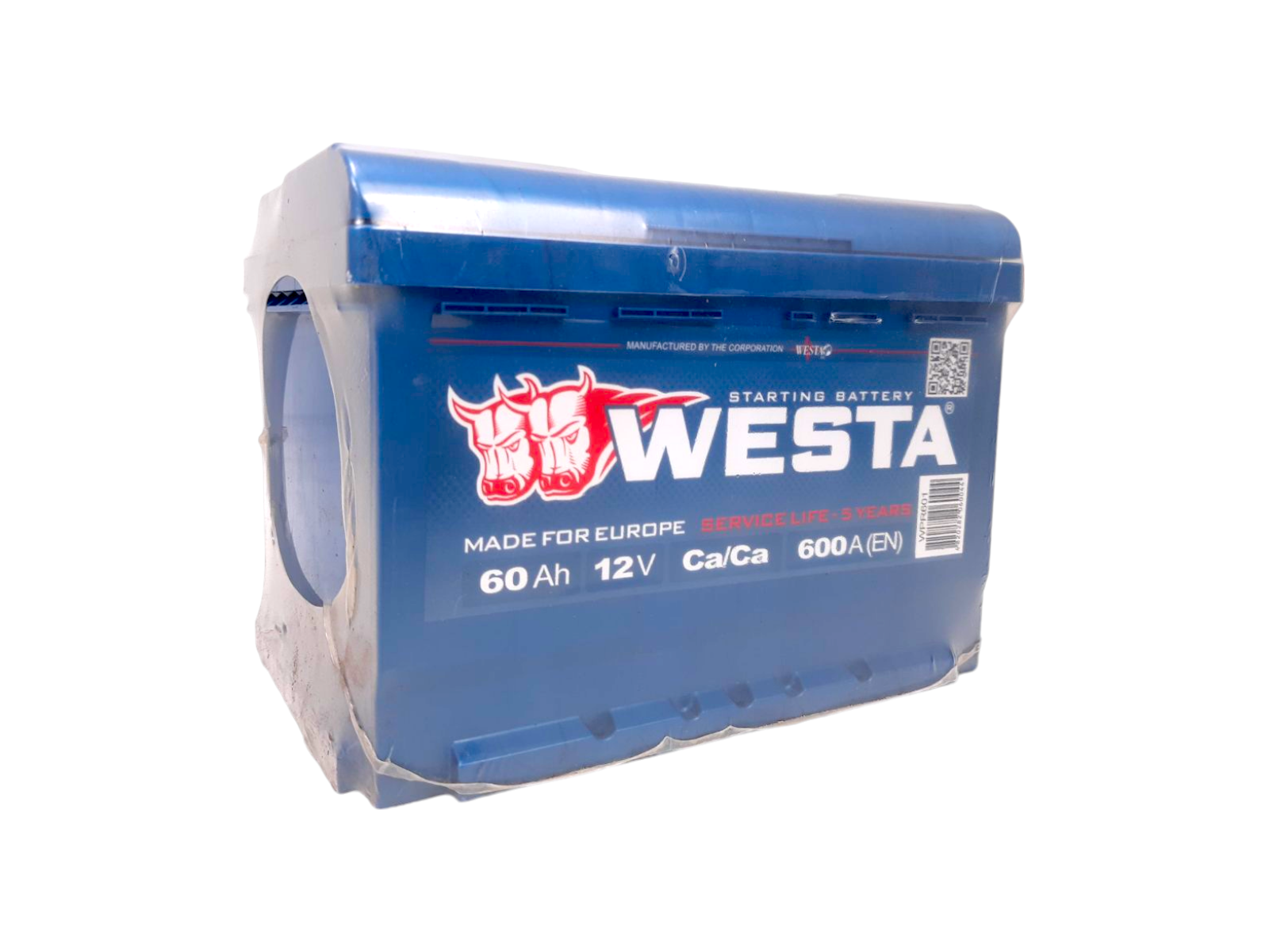 Акумулятор 60 А/год + лівий 600 А Westa Premium