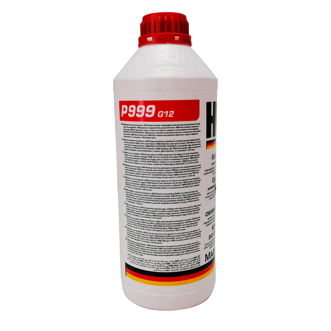 Тосол антифриз (охлаждающая жидкость) 1,5л красный -80 G-12 (концентрат) Hepu