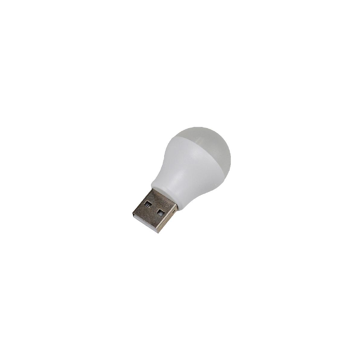Лампа LED с USB разъемом 5V1W белая Axxis