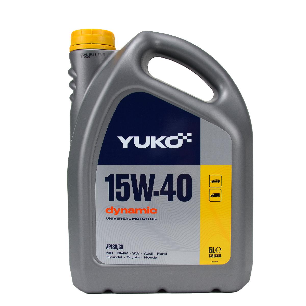 Масло моторное 15W-40 5л Dynamic Yuko