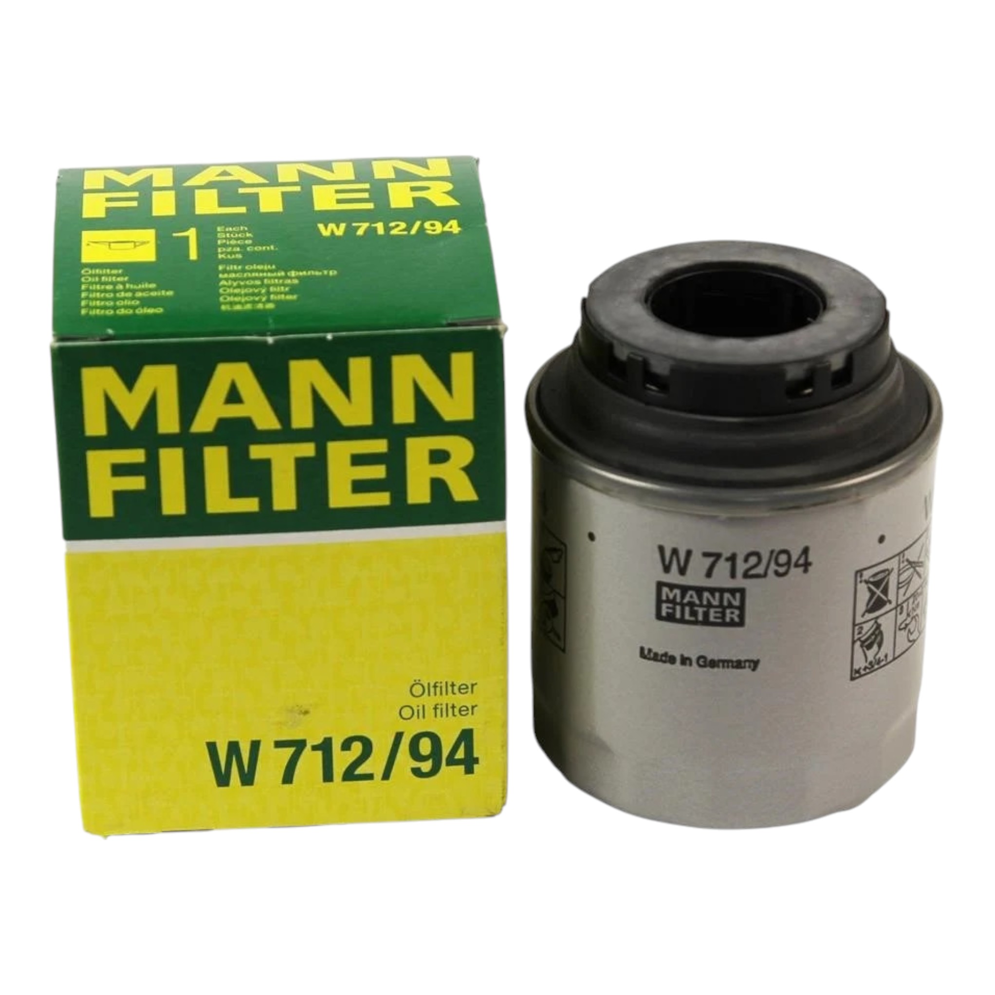 Фільтр масляний VW Polo V, Jetta, Golf, Passat, Tiguan, Touran, Liftback (602, 604, 612, 614) 1.6 Mann- Filter