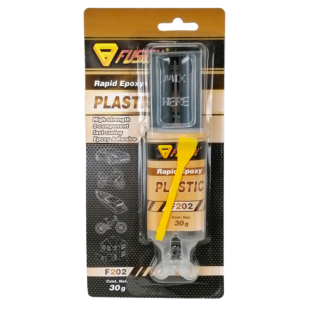 Клей для пластика эпоксидный 2х-компонентный 25 мл шприц Rapid Epoxy Plastic Fusion