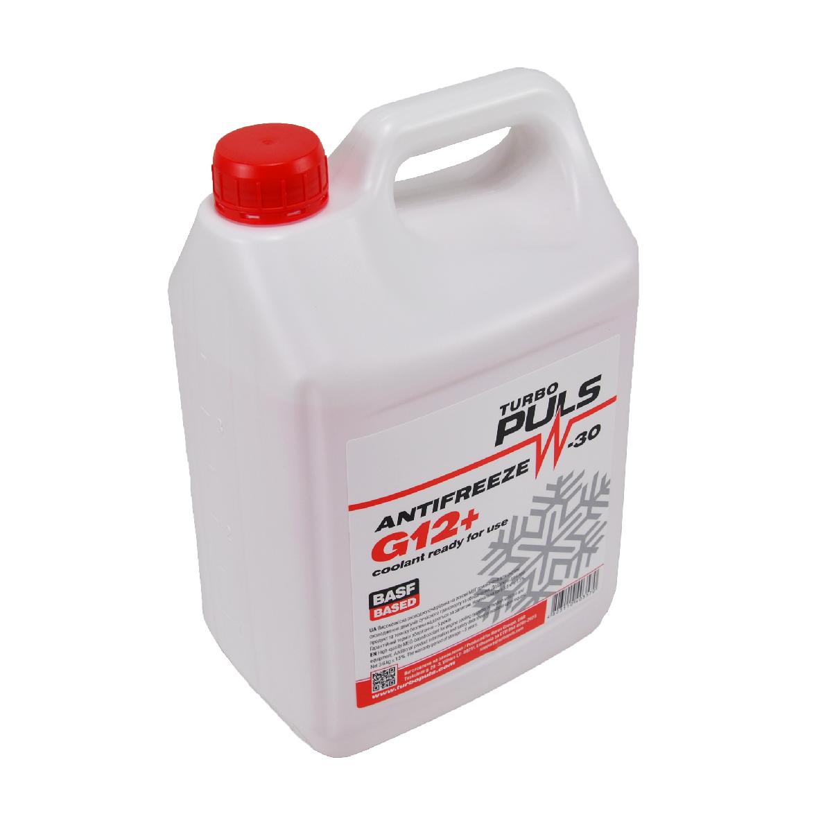Тосол антифриз (охлаждающая жидкость) 4л красный -30 G-12+ Turbo Puls