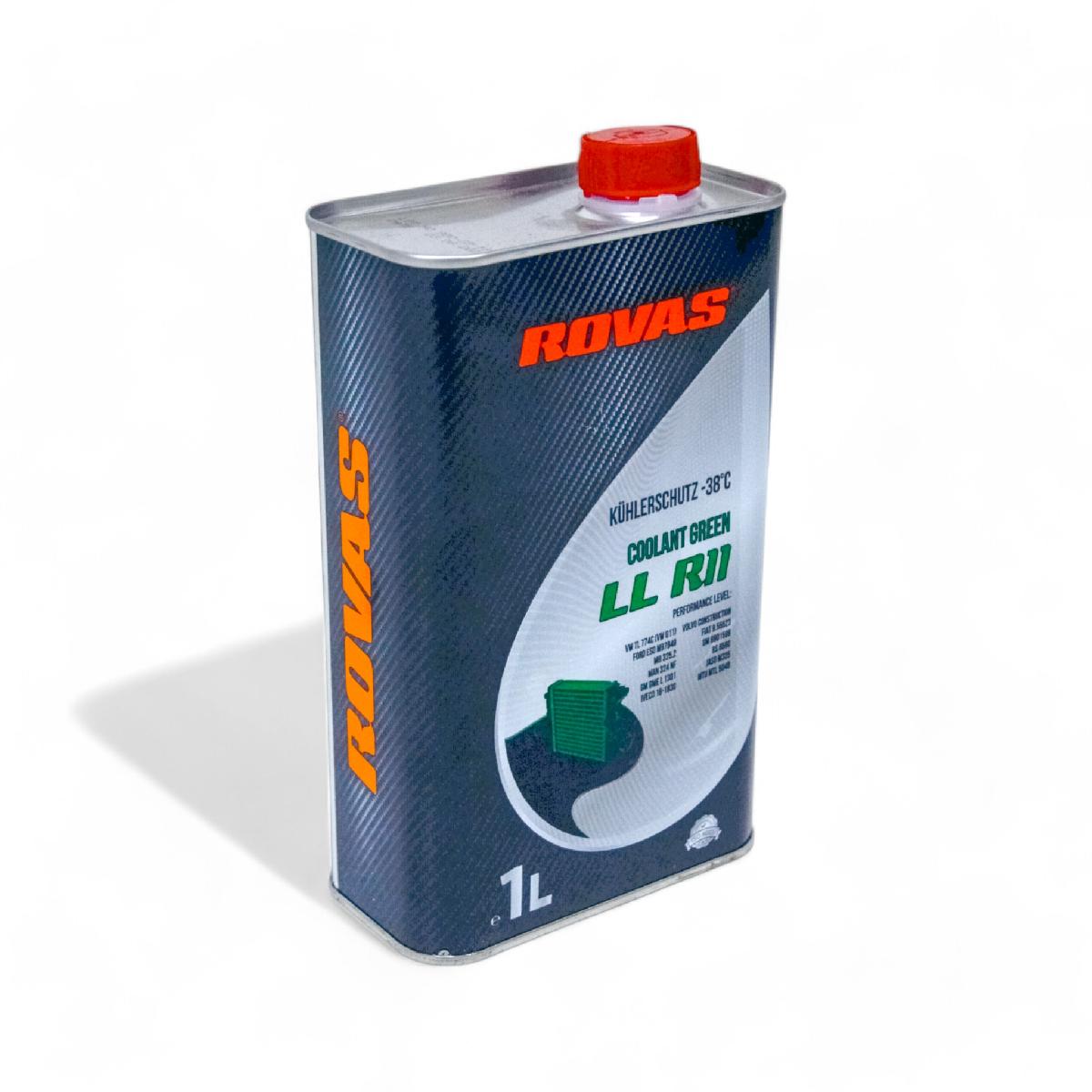 Тосол антифриз (охолоджувальна рідина) 1л зелений -38 G-11 Coolant LL R11 Rovas