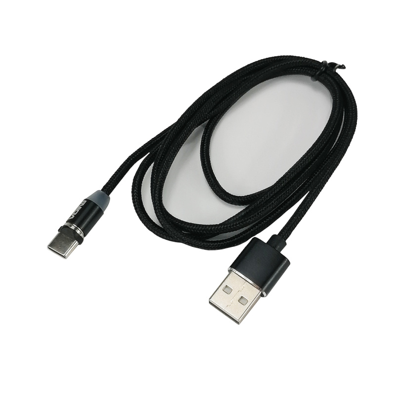 Кабель магнитный USB - Type C 2,4А Black 1м (только зарядка) Voin