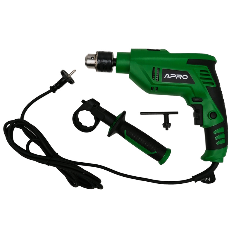 Дрель ударная 1100 W, с регулировкой оборотов, в кейсе Apro