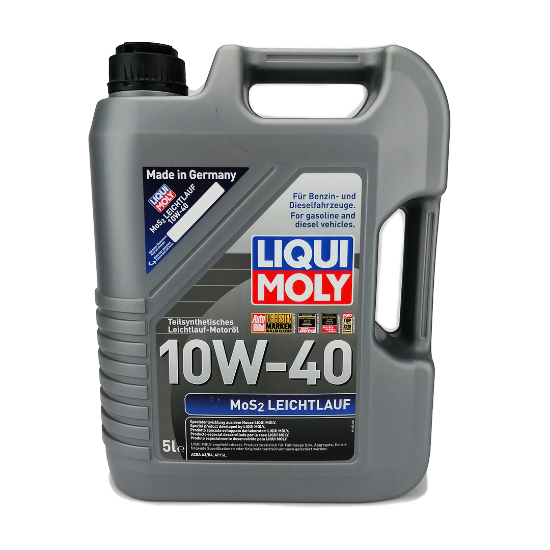 Масло моторное 10W-40 5л MoS2 Leichtlauf Liqui Moly
