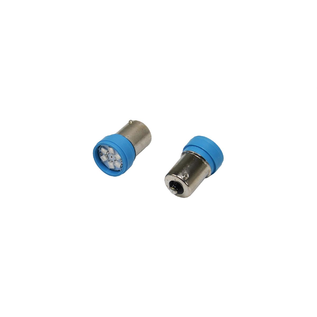 Лампа габарита T18 24V (компл. 2 шт) синяя TypeR в блистере Crystal