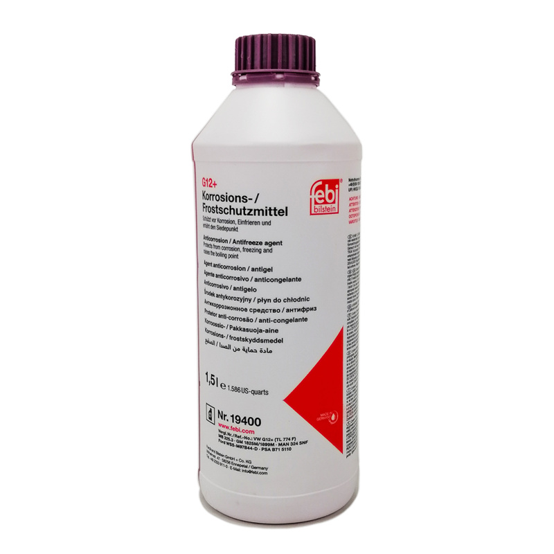 Тосол антифриз (охлаждающая жидкость) 1,5л фиолетовый -80 G-12+ (концентрат) Febi