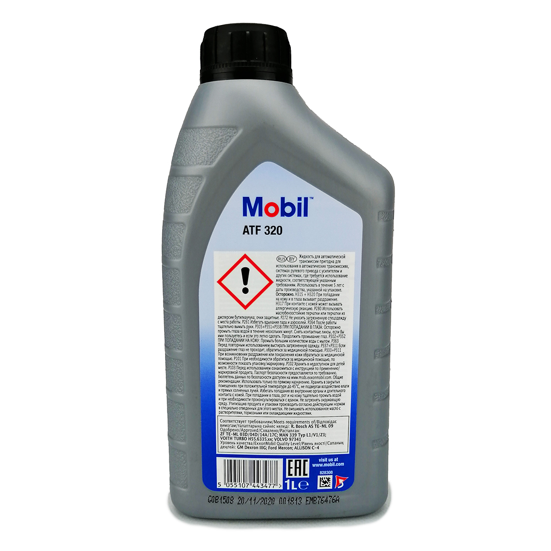 Масло трансмиссионное ATF Dexron 3 1л Mobil