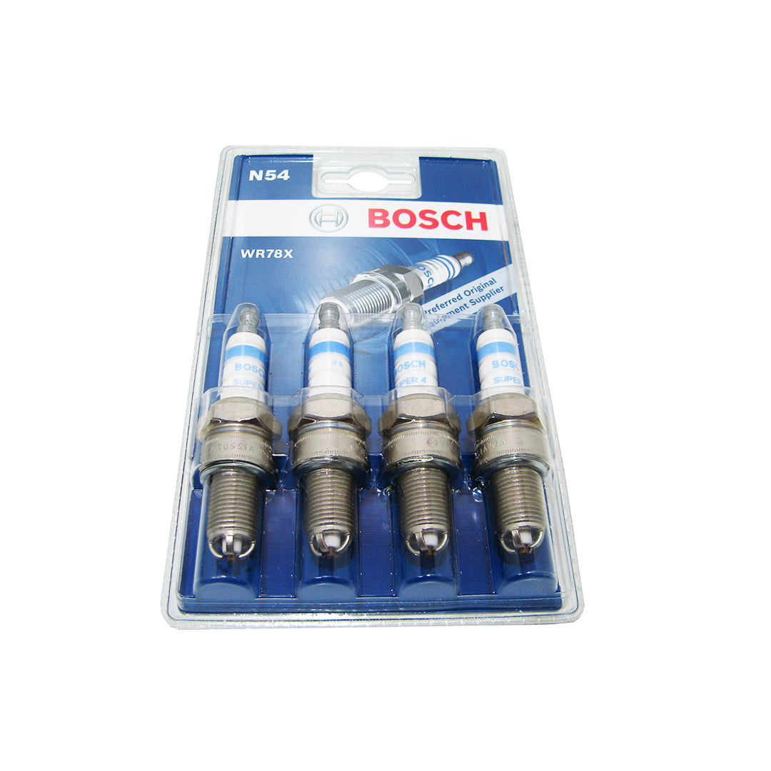 Свеча зажигания WR78 X (компл. 4 шт) 4 контакта 2101, 2108, 2110 8V Bosch 