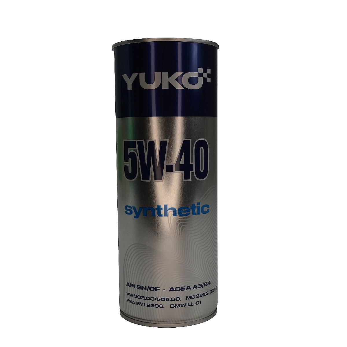 Масло моторное 5W-40 1л Synthetic Yuko