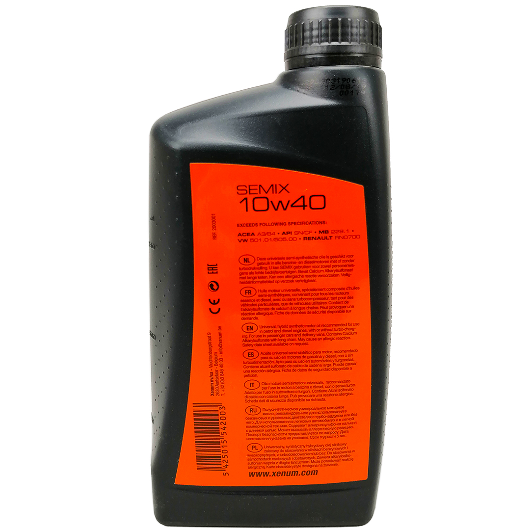 Олива моторна 10W-40 1л Semix Xenum