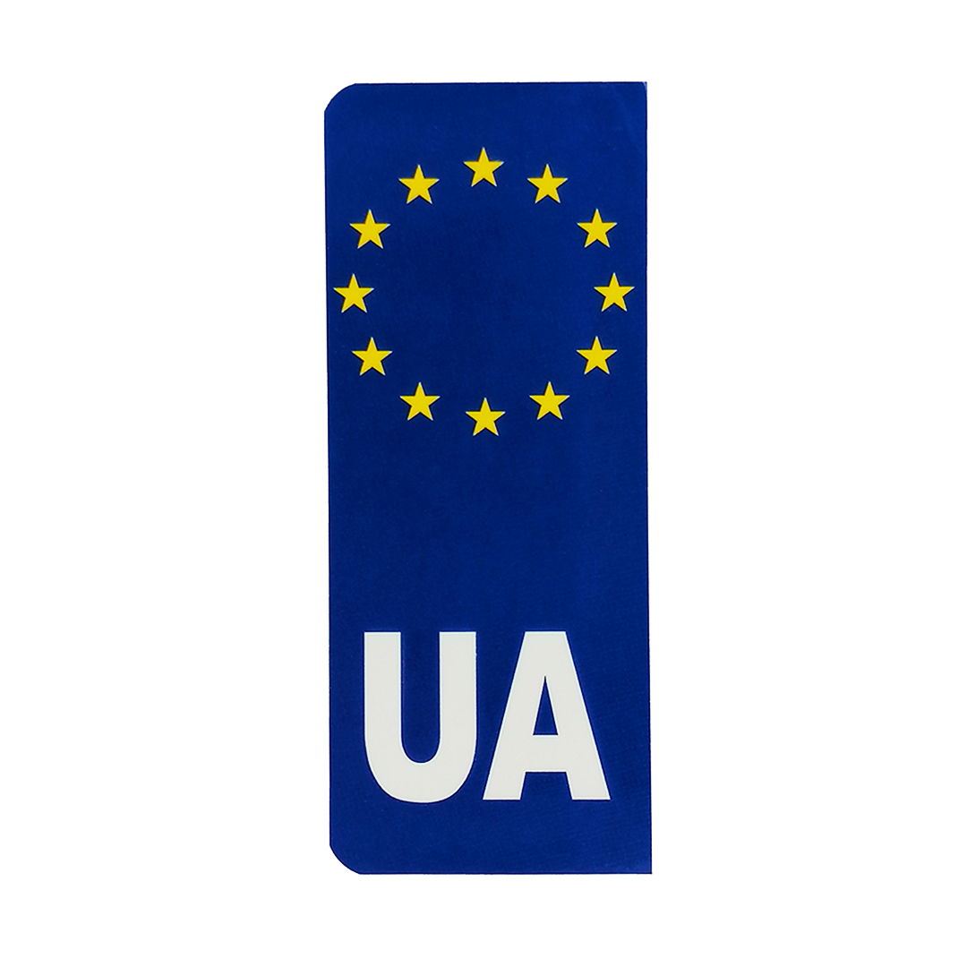 Наклейка на номер "Европа UA" АРК