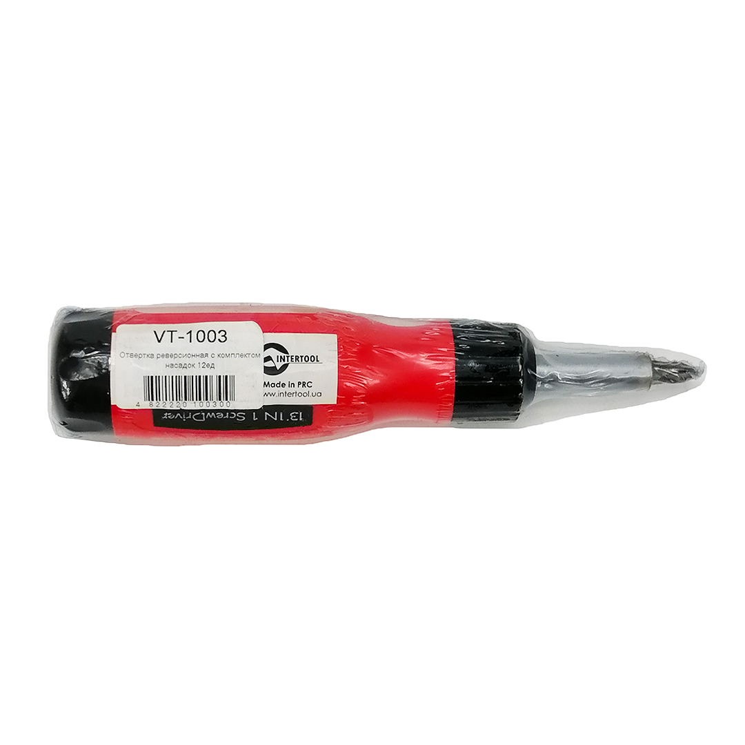 Отвертка с реверсом и трещоткой 12 шт Intertool