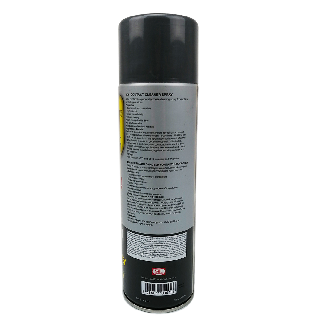 Очиститель контактов и клемм 500 мл аэрозоль Professional Contact Cleaner Selsil