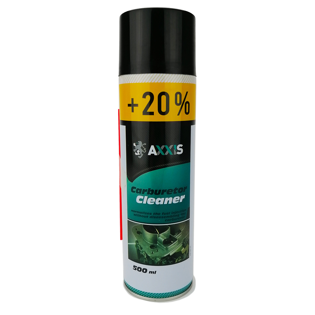 Очиститель карбюратора 500 мл +20% аэрозоль Carburetor Cleaner Axxis