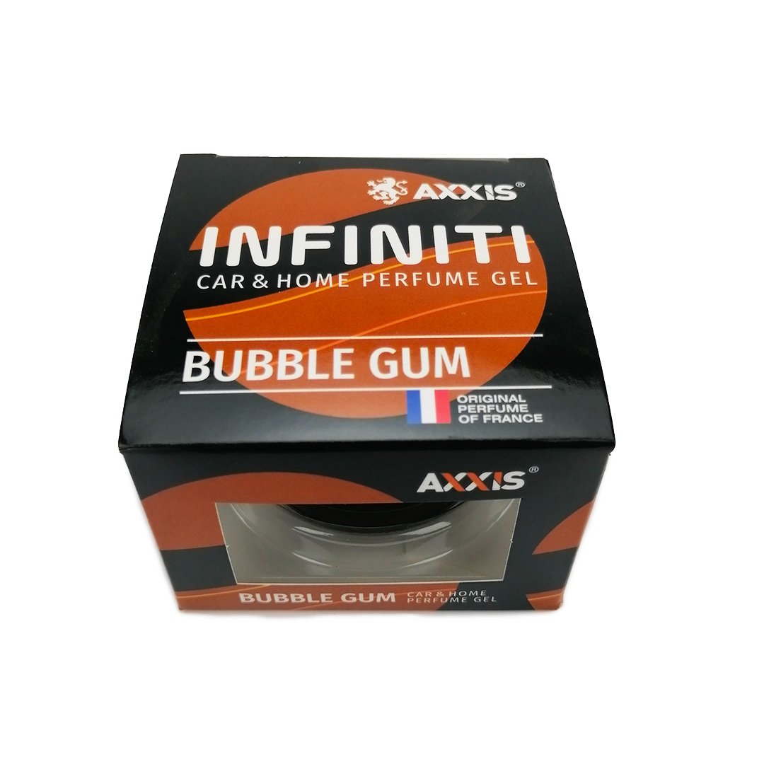 Освежитель салона в подстаканник банка 50 мл Bubble gum (Жевательная резинка) Gel Infinit Axxis