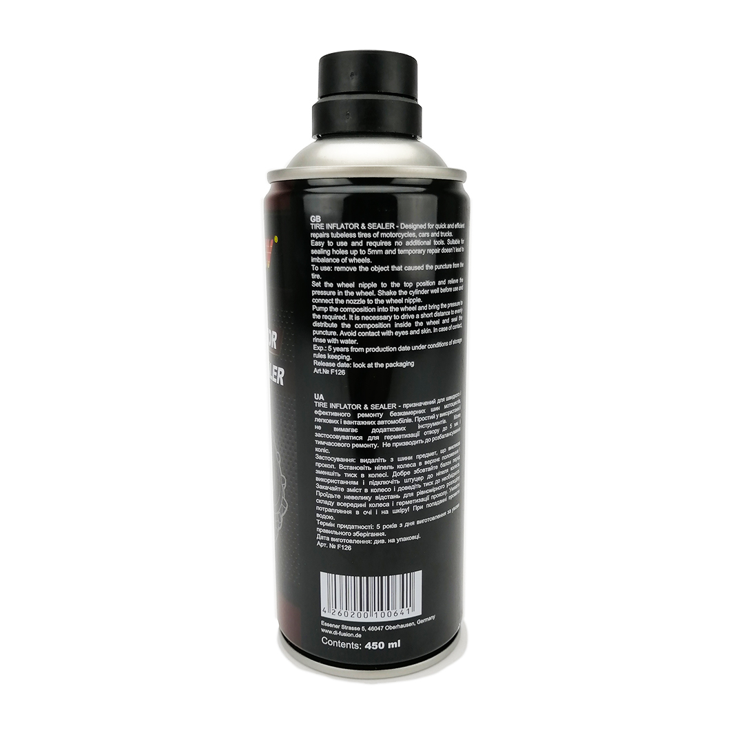 Герметик шин 450 мл Tire Inflator and Sealer Fusion 