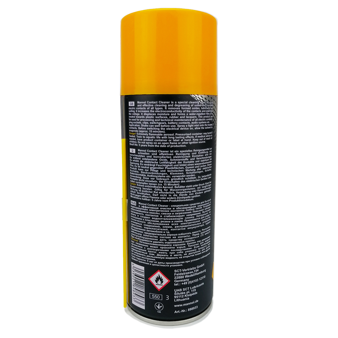 Очисник контактів та клем 450 мл аерозоль Contact Cleaner SCT