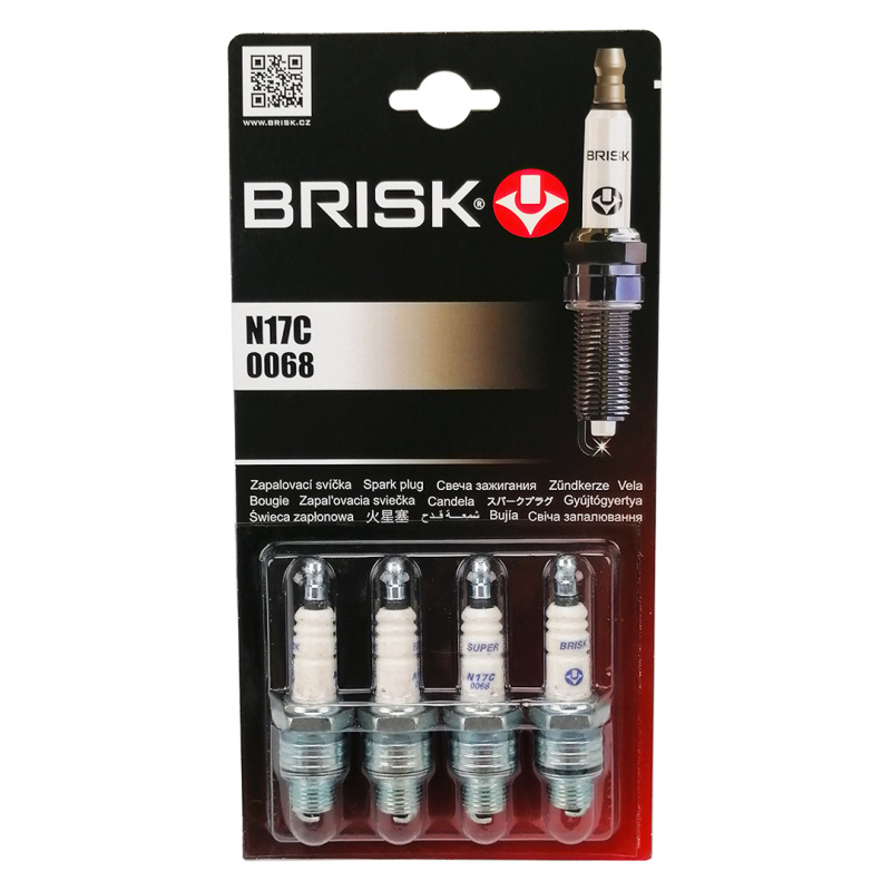 Свеча зажигания N17C (компл. 4 шт) в блистере 402 дв., 2401, 2410 Super Brisk 