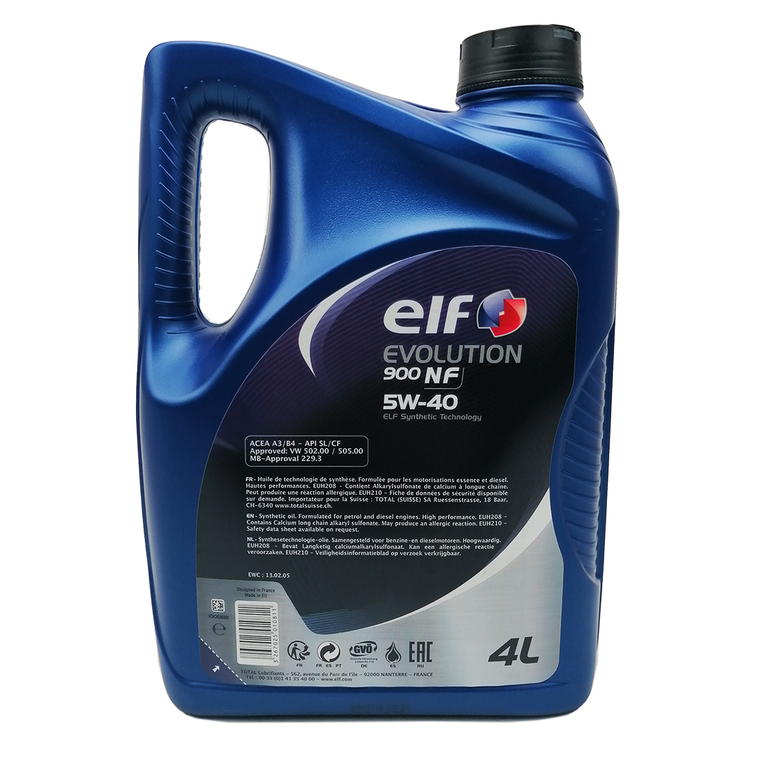 Масло моторное 5W-40 4л Evolution 900 NF ELF