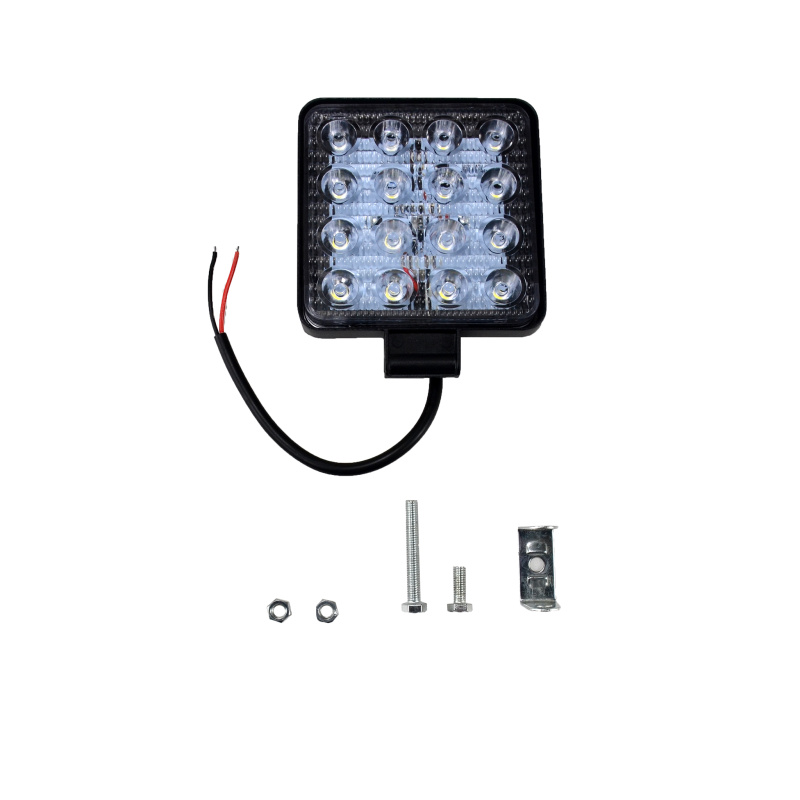 Фара LED дополнительная рассеянный луч 48W 6000K 106 х 106 х 18 мм квадратная Flood Pulso