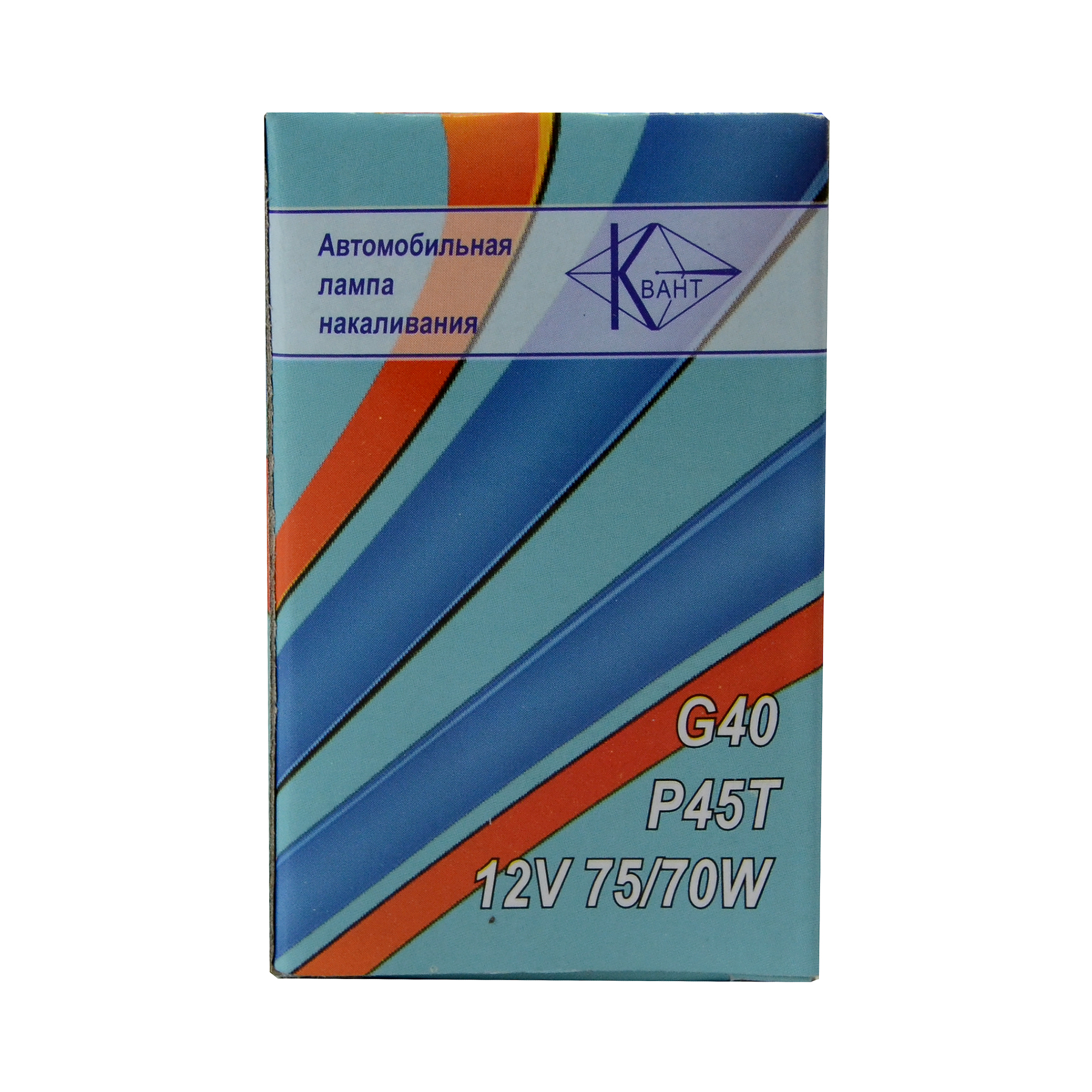 Лампа Н4 12V P45 R2 75/70W старого образца круглая Квант