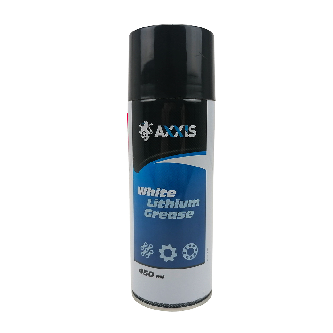 Мастило літієве універсальне 450 мл аерозоль White Lithium Grease Axxis