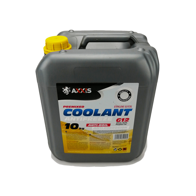 Тосол антифриз (охлаждающая жидкость) 10л желтый -40 G-12 Axxis